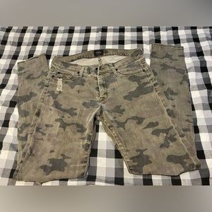 Hudson Jeans Camo Distressed Skinny Jean